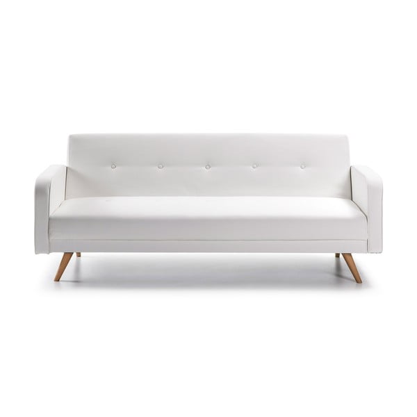 Divano letto bianco in similpelle Regor - Kave Home