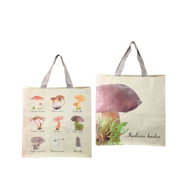 Borsa pieghevole in tessuto con stampa di funghi - Esschert Design