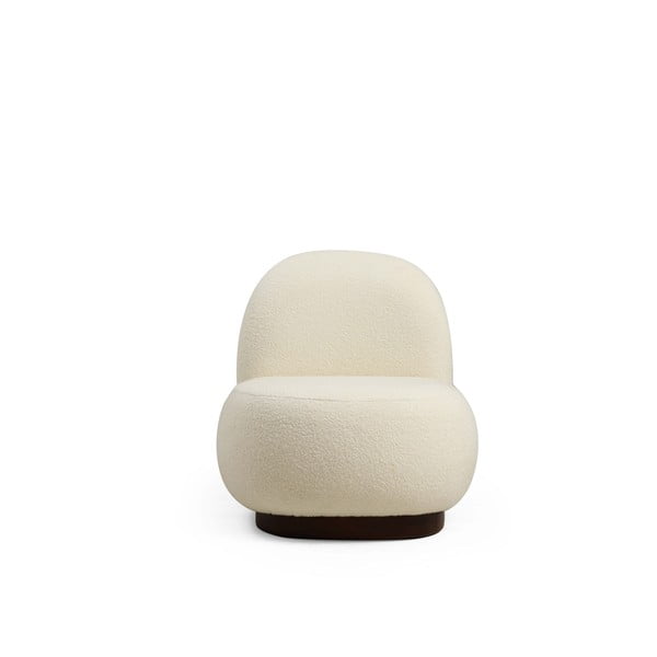 Poltrona bianca in tessuto bouclé Tina - Artie-image-2