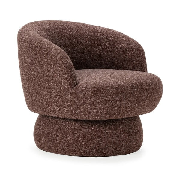 Poltrona viola/marrone girevole Dali – MOME