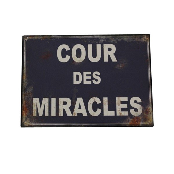 Plechová cedule Antic Line Cour Des Miracles