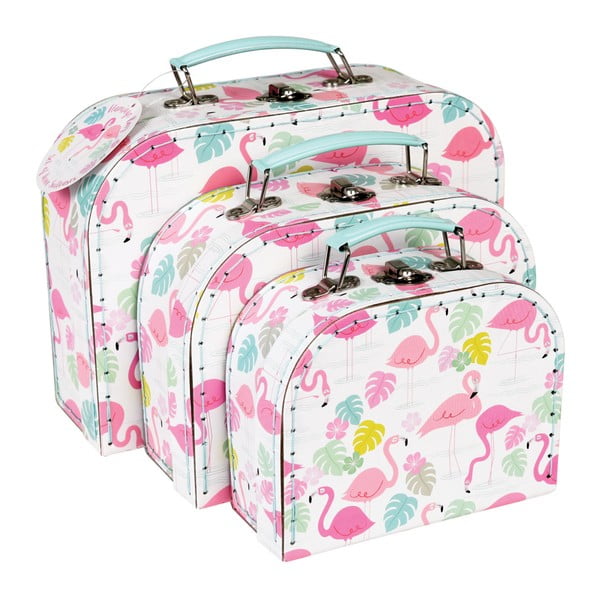 Sada 3 kufříků Rex London Flamingo Bay