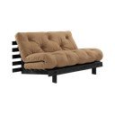 Divano letto marrone 140 cm Roots Black Night - Karup Design