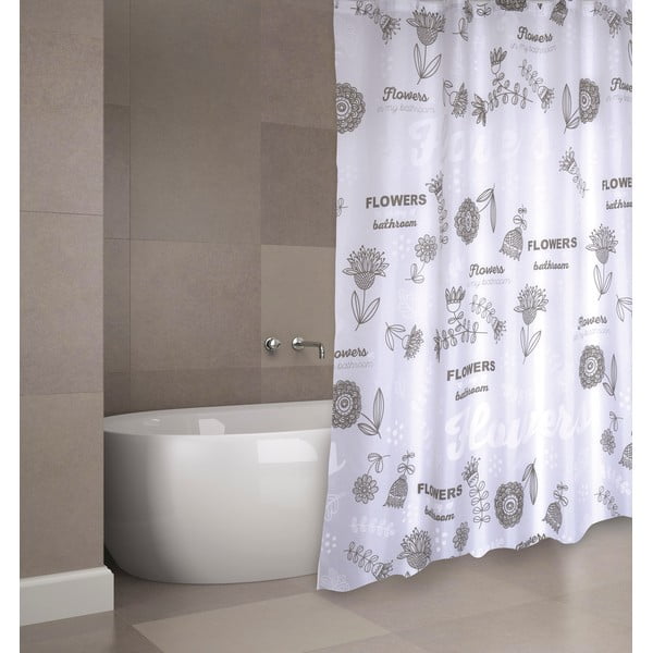 Tenda per doccia 180x200 cm Flowers – MSV-image-2