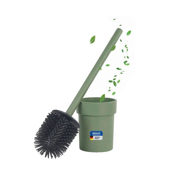 Scopino WC senza foratura verde in plastica con aggancio Turbo-loc Lizan – Wenko-image-3