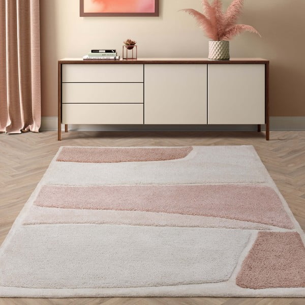 Tappeto rosa/color crema 200x290 cm Horizon – Asiatic Carpets-image-1