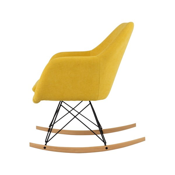 Sedia a dondolo gialla Emma - Tenzo-image-2