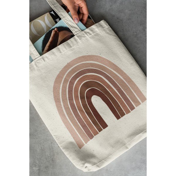 Borsa in tessuto beige - Kate Louise-image-2
