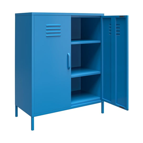 Armadietto in metallo blu , 80 x 102 cm Cache - Novogratz-image-3