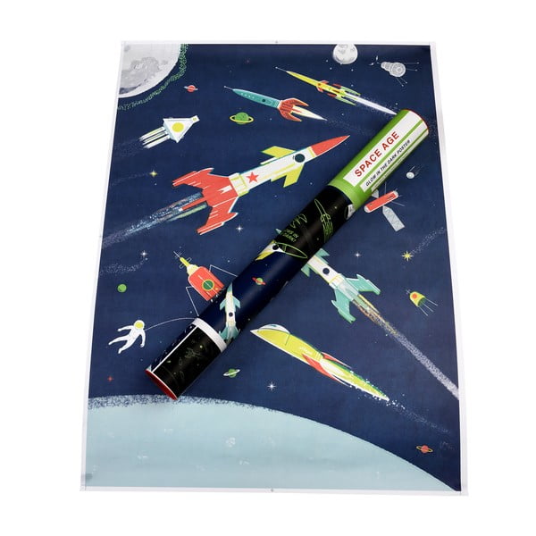 Decorazione da appendere per bambini Glow in the Dark Space Age – Rex London-image-3