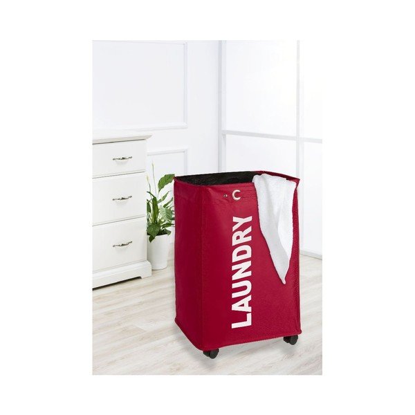 Cesto portabiancheria Quadro rosso, 79,2 l - Wenko-image-4