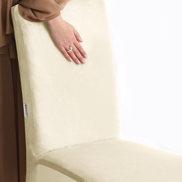Coprisedia color crema con rivestimento elastico per sedie 48 cm Sento – Restilo-image-4