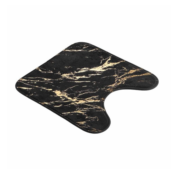 Tappetino per il bagno nero/dorato 45x45 cm Aquamarbre – douceur d'intérieur