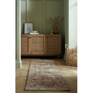 Passatoia color kaki in misto iuta tessuta a mano 60x230 cm Selena Jute Traditional – Flair Rugs