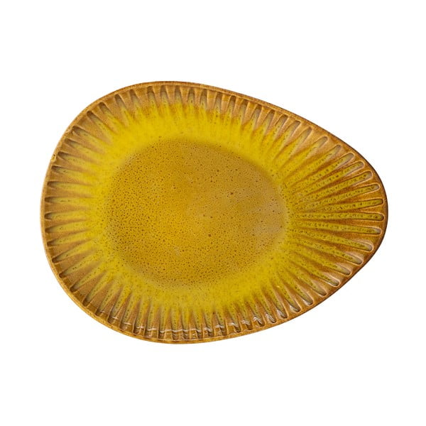 Piatto da portata giallo , 26,5 x 20 cm Cala - Bloomingville