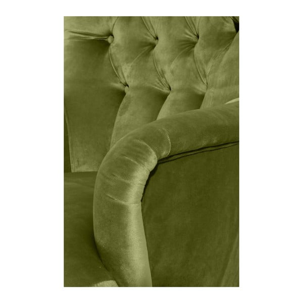 Poltrona Brandon in pelle scamosciata verde - Max Winzer-image-2