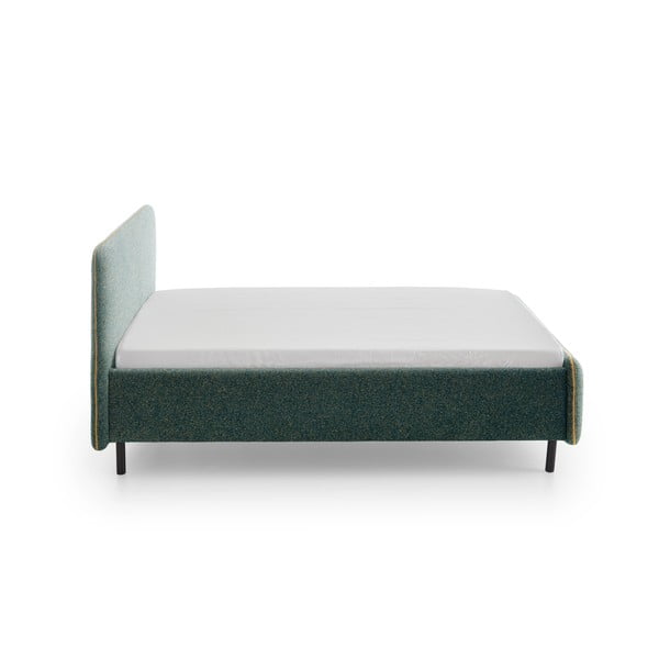 Letto matrimoniale imbottito verde scuro rete non inclusa 160x200 cm Primo – Meise Möbel-image-4