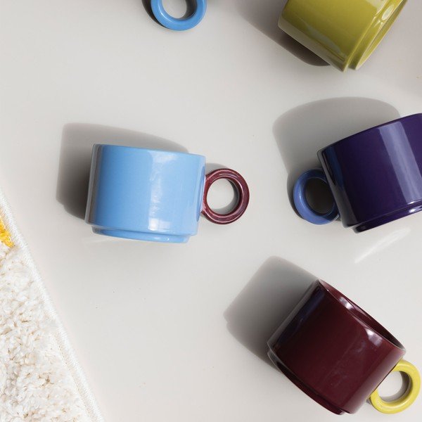 Tazza azzurra in gres 280 ml Lou – ONA-image-1