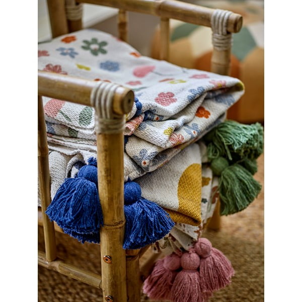 Coperta per bambini in cotone riciclato 130x160 cm Cherry – Bloomingville Mini-image-4