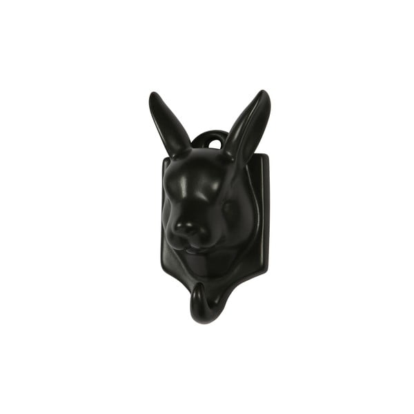 Decorazione da appendere in porcellana nera Hare Nona - WOOOD-image-1