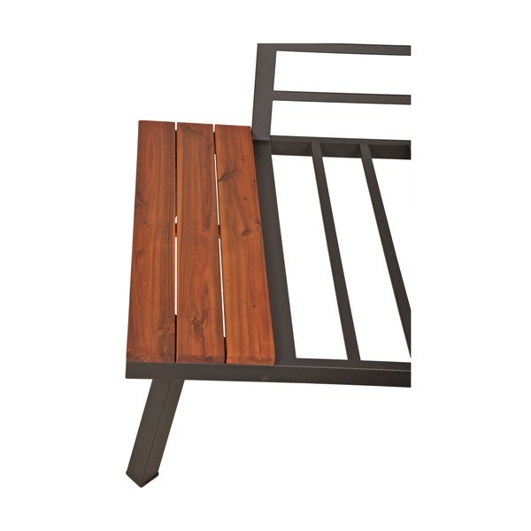 Set da giardino grigio in legno massiccio di acacia 4 posti Theresa - Garden Pleasure-image-1