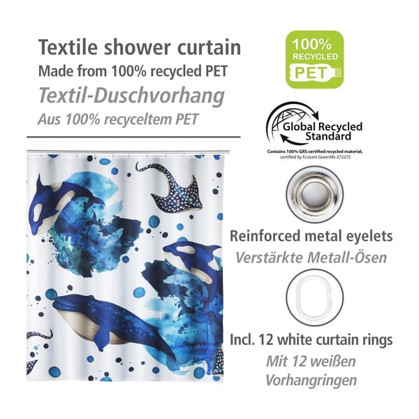 Tenda da doccia 200x180 cm Aquaris - Wenko-image-2