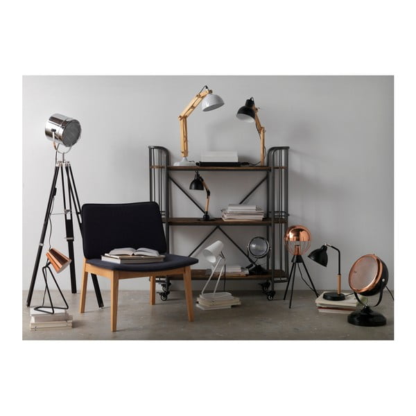 Černá stolní Lampa Geese Wooden-image-1