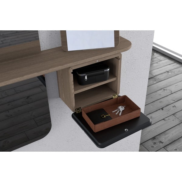 Set da corridoio in rovere con decoro antracite-naturale One More Look - UMAGE-image-1