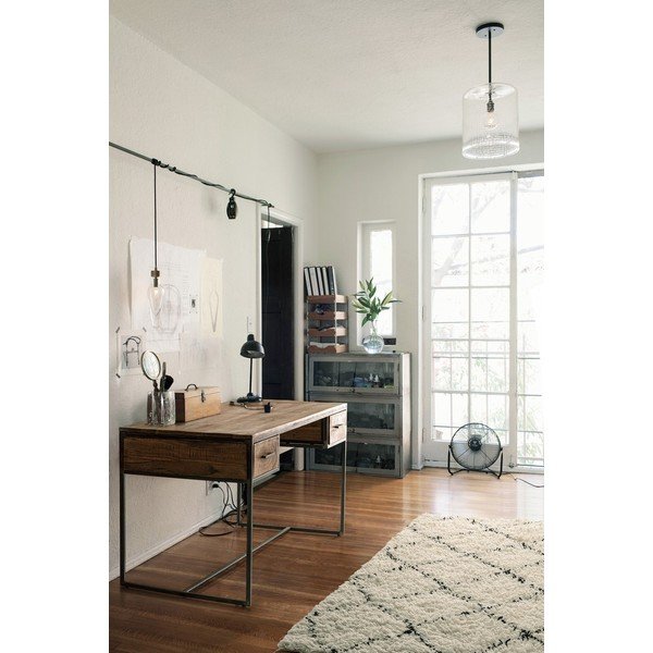 Scrivania con piano in acacia 60x150 cm Elmer – Bizzotto-image-1