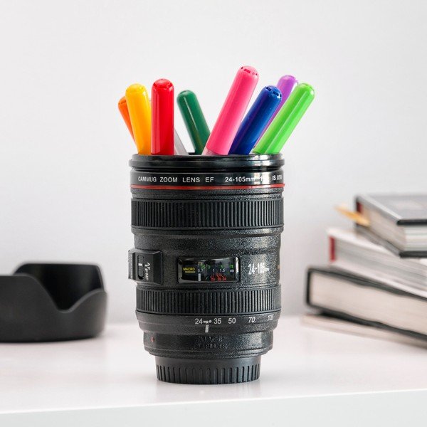 Tazza da viaggio multifunzionale nera Lens, 400 ml - InnovaGoods-image-4