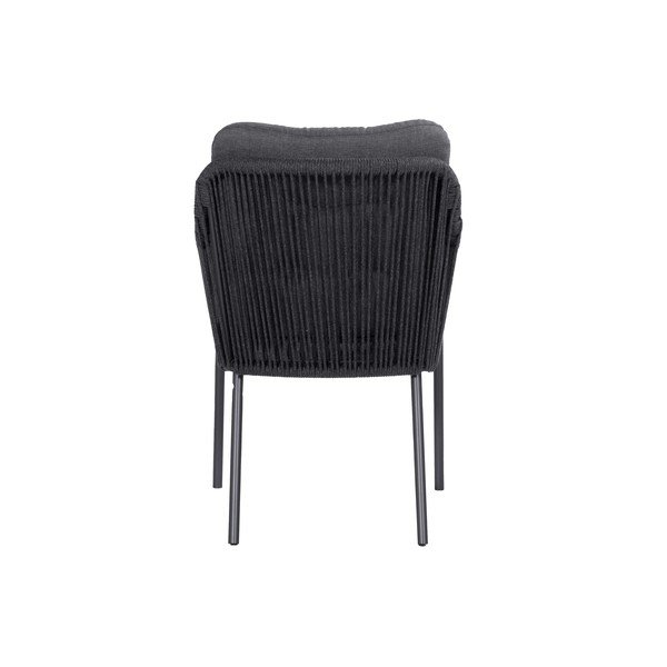 Sedia da giardino in metallo grigio Cairo Rope - Hartman-image-4