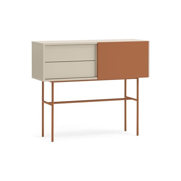 Consolle in mattone/beige 35x110 cm Nube - Teulat-image-2