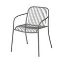 Sedia da esterno grigia in metallo Yua Wire – Blomus