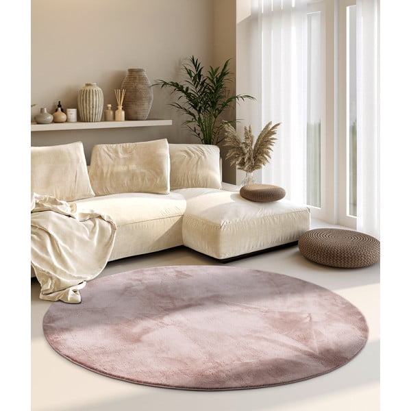Tappeto rotondo rosa polveroso ø 160 cm Leon – Villeroy&Boch-image-1