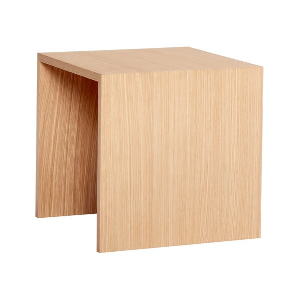 Tavolo pieghevole in legno di quercia Less, 40 x 40 cm - Hübsch-image-4