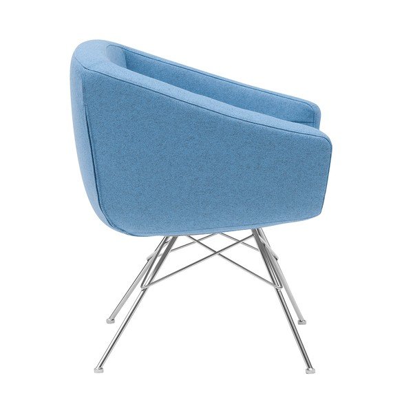 Poltrona azzurra Aiko - Softline-image-4