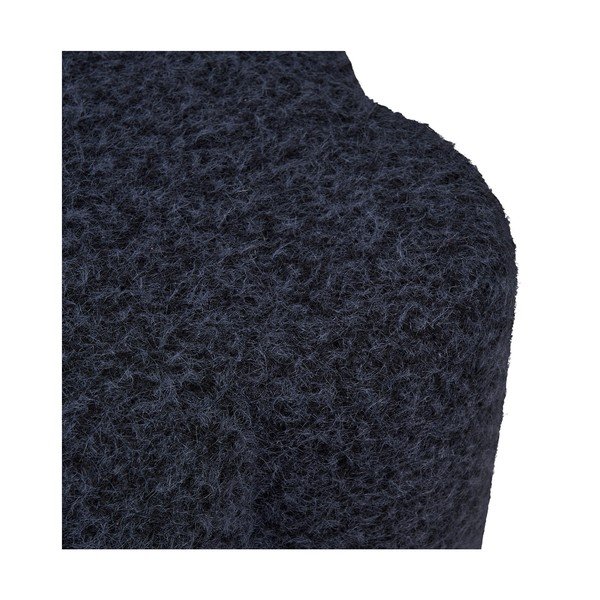 Poggiapiedi blu scuro con rivestimento in bouclé Durban – House Nordic-image-4