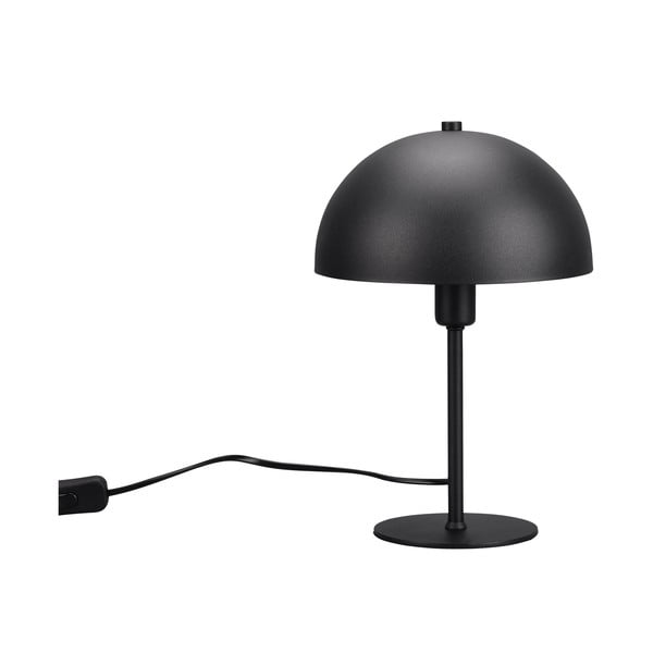 Lampada da tavolo nera opaca (altezza 30 cm) Nola - Trio