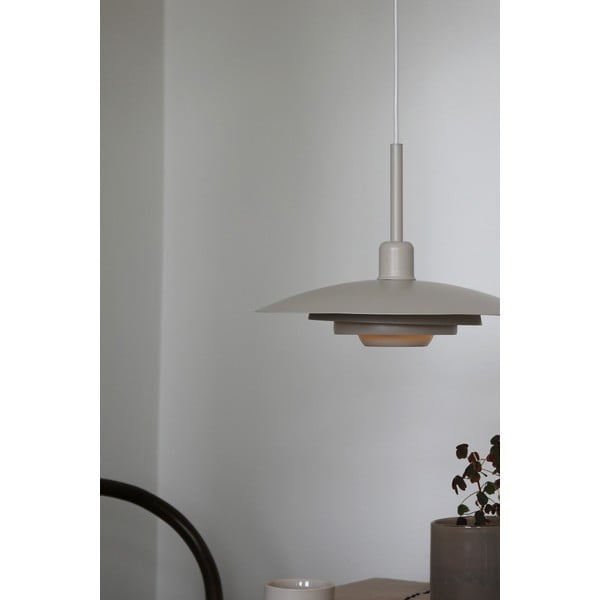 Lampadario beige con paralume in metallo ø 35 cm Piny – Markslöjd-image-2