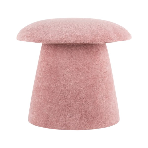 Sgabello in velluto rosa chiaro Mushroom - Leitmotiv