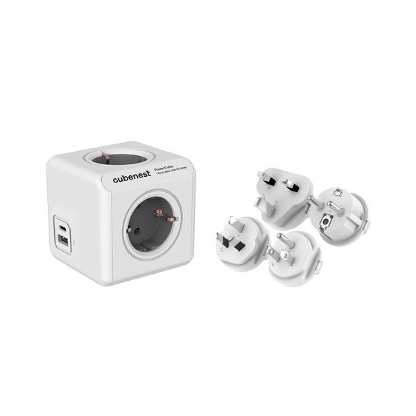 Presa di corrente PowerCube ReWirable USB Schuko - Cubenest-image-1