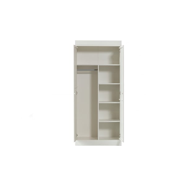 Armadio in pino bianco 77x175 cm Connect - WOOOD-image-1