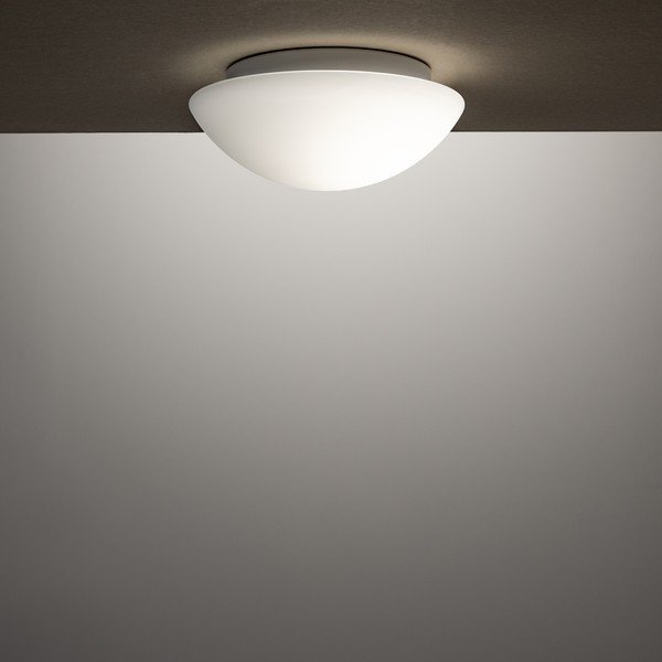 Lampada da soffitto bianca ø 25 cm con paralume in vetro Mato - Sotto Luce-image-1