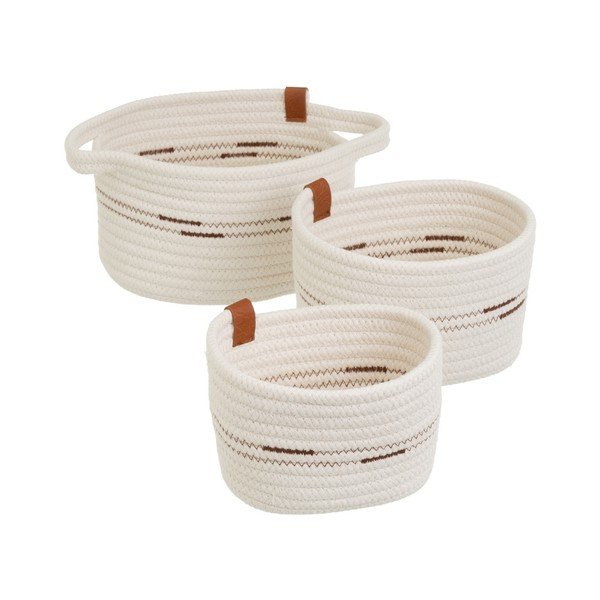 Set di cesti in tessuto 3 pz 30x18x14 cm – Casa Selección