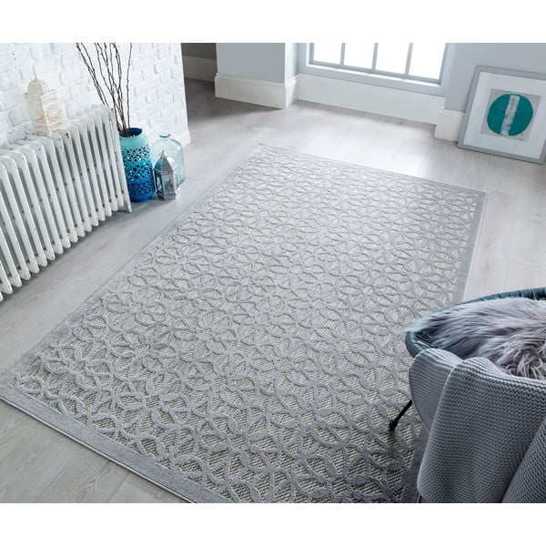 Tappeto grigio per esterni 160x230 cm Argento - Flair Rugs-image-2