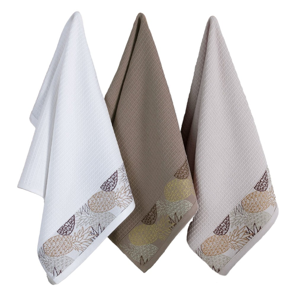 Set di strofinacci in cotone 6 pz 40x60 cm Pineapple – Foutastic | Asciugamani da cucina