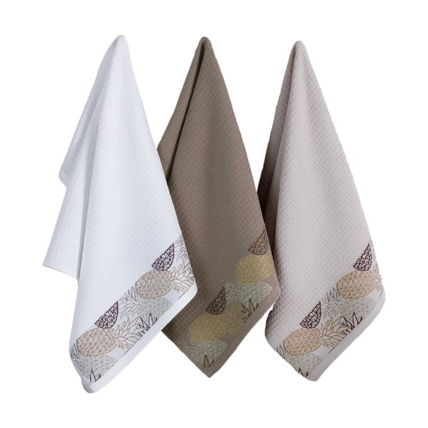 Set di strofinacci in cotone 6 pz 40x60 cm Pineapple – Foutastic