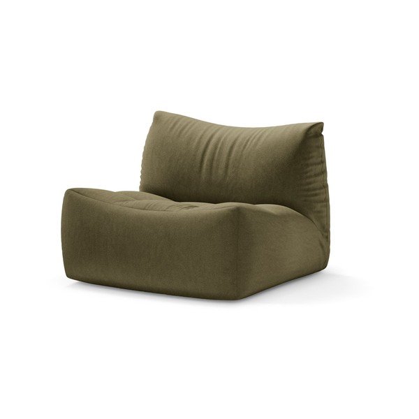 Cuscino da seduta color kaki con rivestimento in velluto Tove – Micadoni 