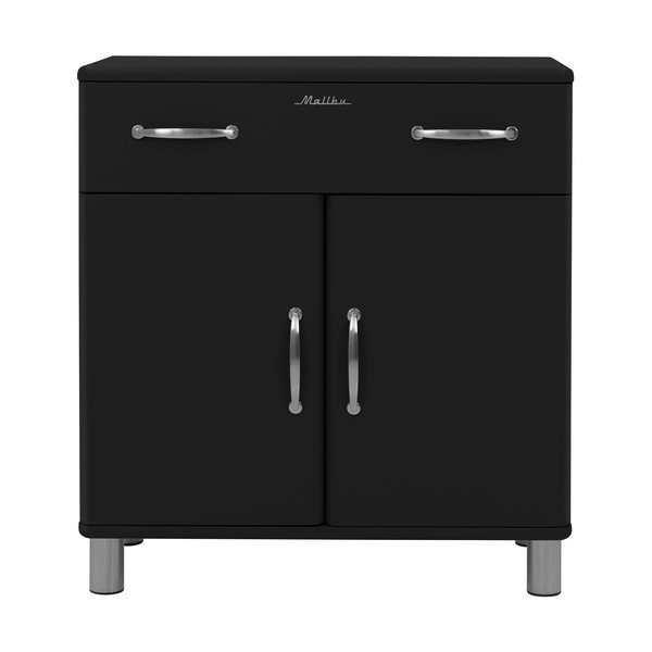 Cassettiera alta nera 86x92 cm Malibu - Tenzo