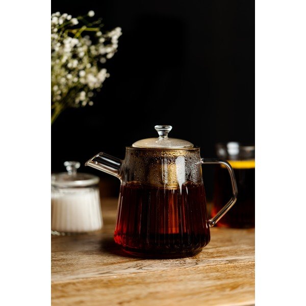Teiera dorata in vetro con filtro 900 ml Mia – Vialli Design-image-2